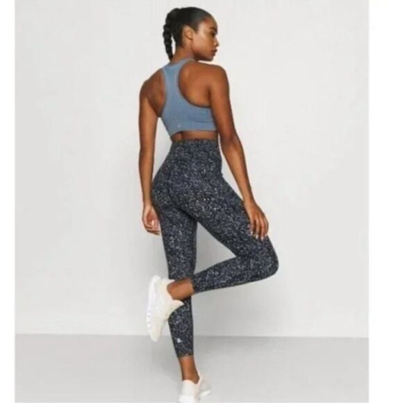 Sweaty Betty Power High Waist ⅞ Workout Leggings in Blue Celestial Dot Print - Picture 2 of 13